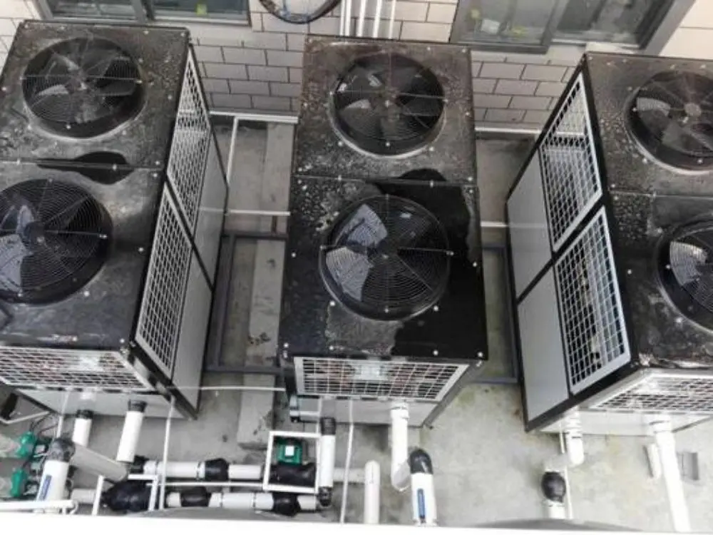 Shitai County business hotel 30 tons of ultra-low temperature air source units6ve