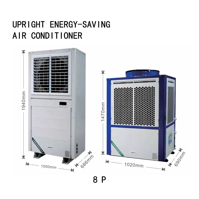 evaporative water-cooled air conditioning