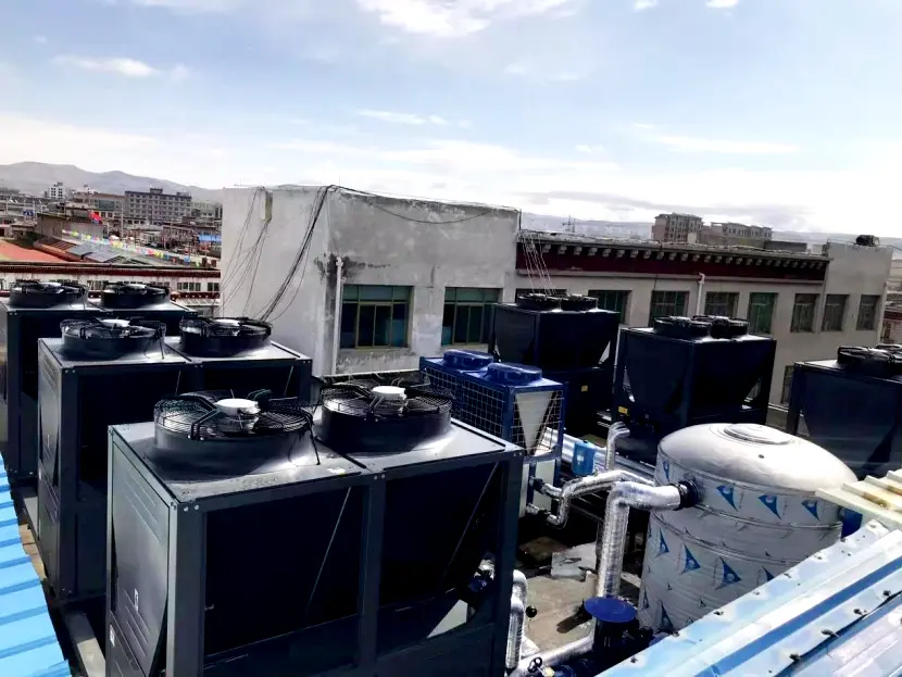Hot water project of Open Door Hotel in Nagqu, Tibet）jhd