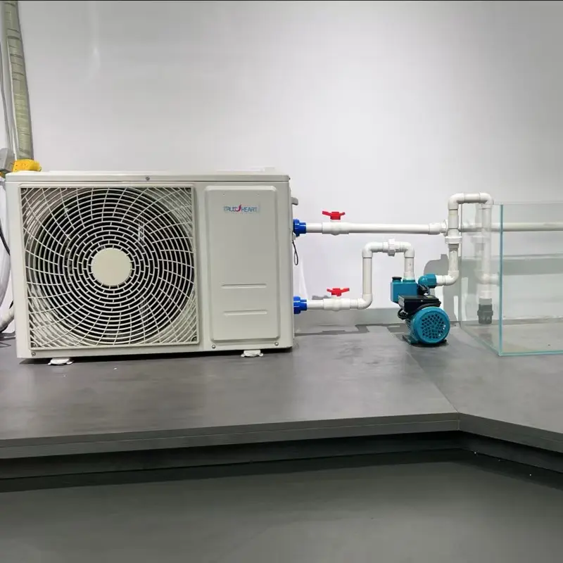 Aquaculture farming cooling and heating in one machine